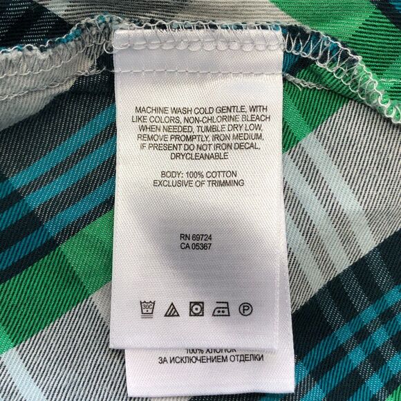 Columbia Women Long Sleeve Button Up Shirt Blouse Top Size Large Plaid M135 -1 - Picture 7 of 13